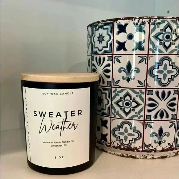 🕯️🕯️Hand Made 7 oz hand poured candle with 100% soy wax & wooden wick - Picture 3 of 14